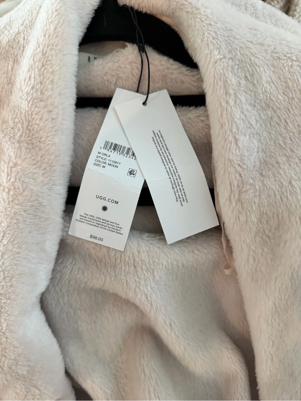 UGG Women's Draped Open-Front Cardigan in Light Beige